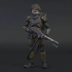 Acid Rain Reaction Figures W1 - Cortex Commander Flame Trooper Marine