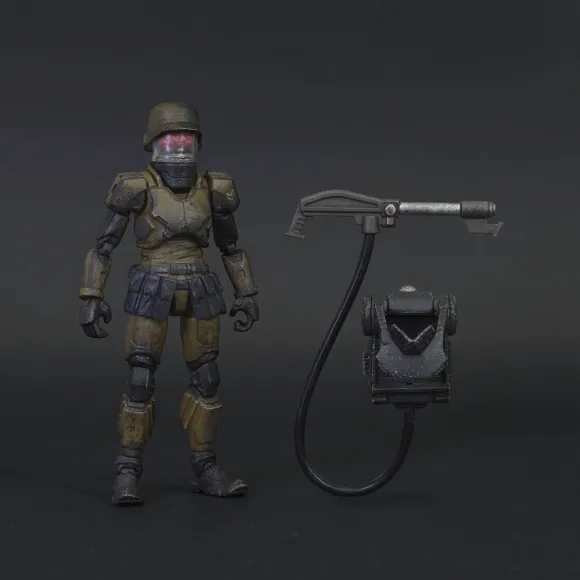 Acid Rain Reaction Figures W1 - Cortex Commander Flame Trooper Marine