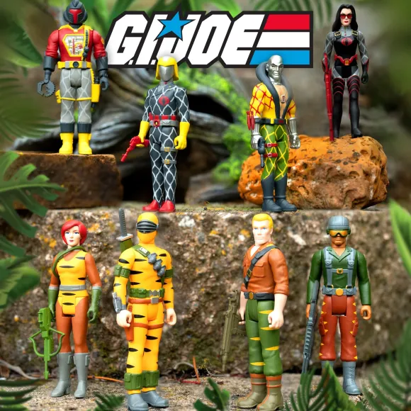 G.I. Joe Reaction Figures Wave 6 - Tiger Force & Python Patrol - Set Of 8