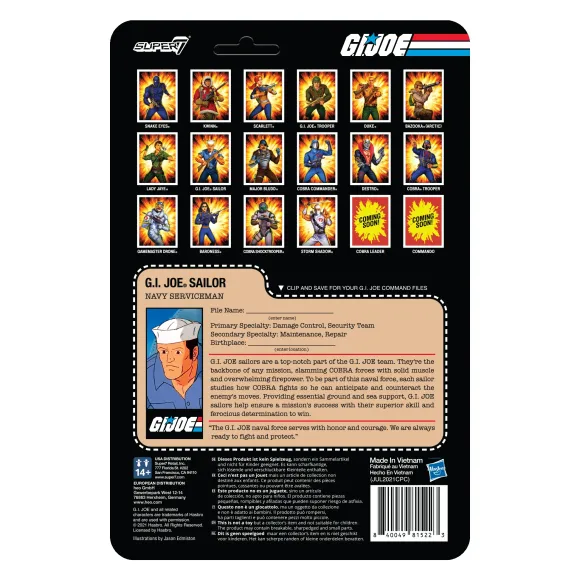 G.I. Joe Reaction Figures Wave 2 - Blueshirt Clean-Shaven (Pink)