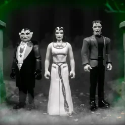 Munsters Reaction Figures Wave 2 Grayscale Set Of 3