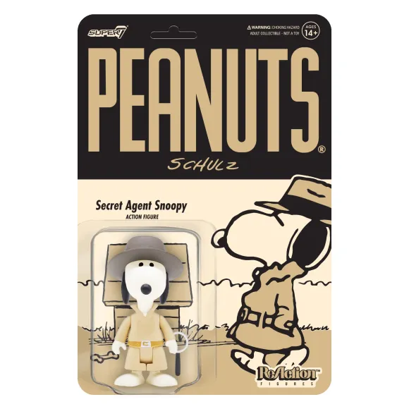 Peanuts Reaction Figure Wave 5 - Secret Agent Snoopy