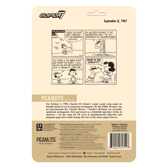 Peanuts Reaction Figure Wave 5 - Secret Agent Snoopy