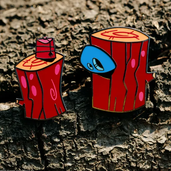 Ren & Stimpy Enamel Pin - Log! 2-Pin Set