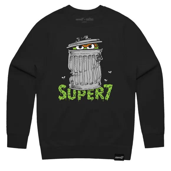 Sesame Street Crewneck Sweatshirt - Oscar The Grouch