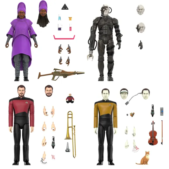Star Trek: The Next Generation Ultimates! Wave 1 - Set Of 4