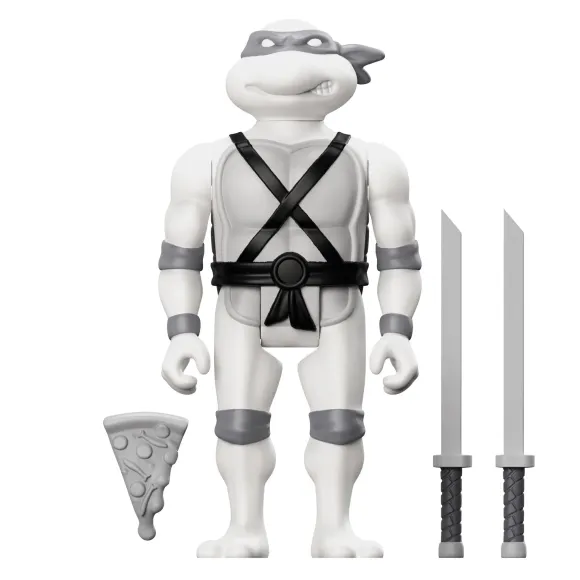 Teenage Mutant Ninja Turtles Reaction Figure Wave 9 - Donatello, Leonardo, Michelangelo & Raphael (Comic Greyscale)