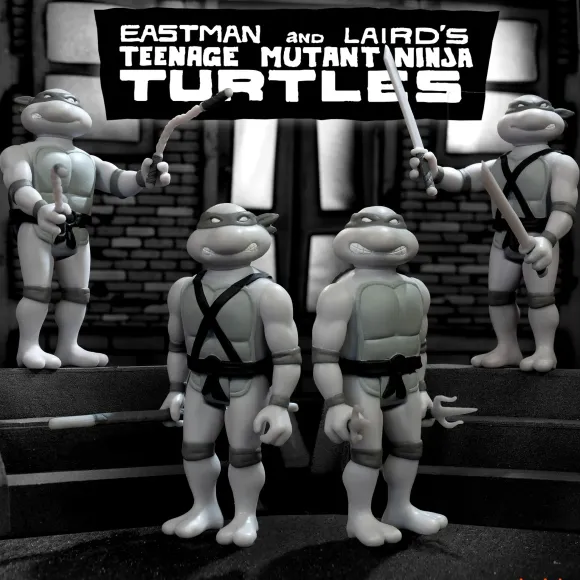 Teenage Mutant Ninja Turtles Reaction Figure Wave 9 - Raphael (Comic Greyscale)