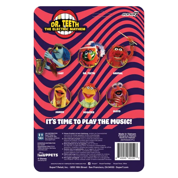 The Muppets Reaction Figures Wave 1- Electric Mayhem Band - Floyd