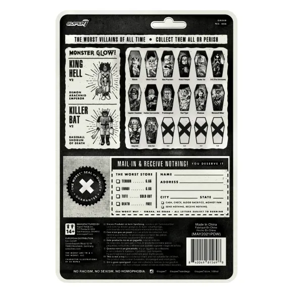 The Worst Reaction Figures Wave 3 - King Hell (Hell-Oween Glow)