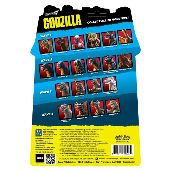 Toho Reaction Figures Wave 05 - Godzilla '55 (Grayscale)